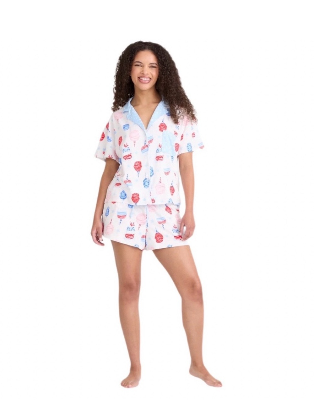 Way to Celebrate PJs Patriotic Red/White/Blue cotton candy PJs